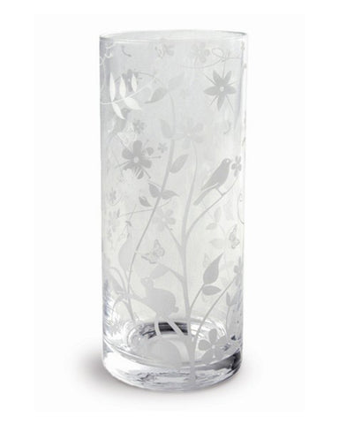 Birds Flower Glass