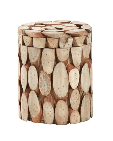 Tundra Lidded Wood Pot