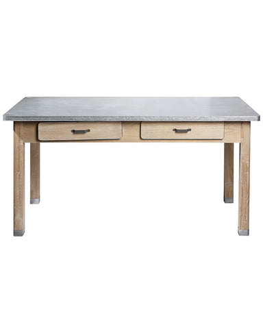 Long Island Zinc Topped Kitchen Table