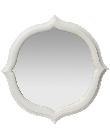 Coquet White Wood Mirror