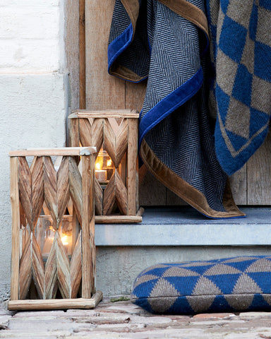 Chalet Wooden Lantern