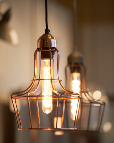 Metalo Industrial Cage Pendant Light