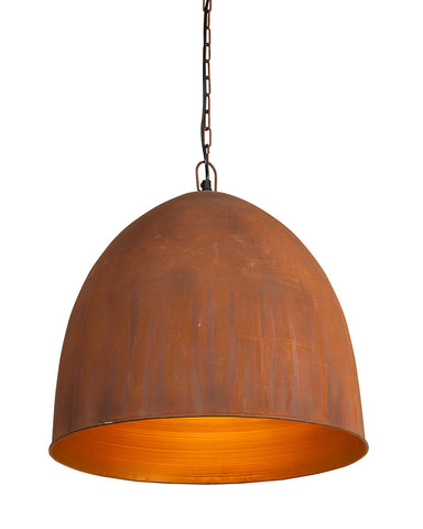 Pendant Light in Gold and Rust