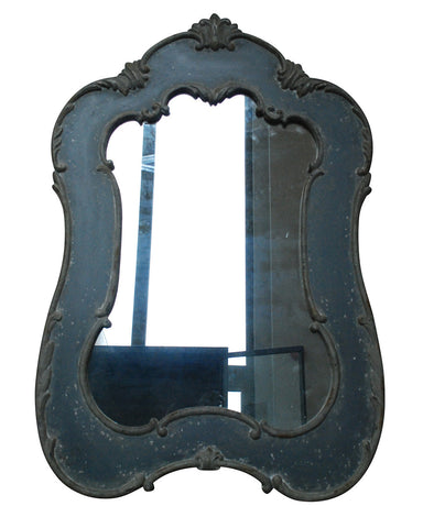 Painted Mirror with Acanthus Leaves