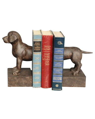 Metal Beagle Dog Bookends