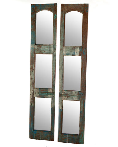 Painted Shutter Mirror