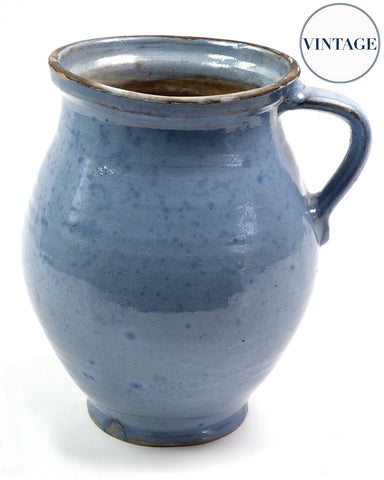 Rustic Blue Terracotta Pot