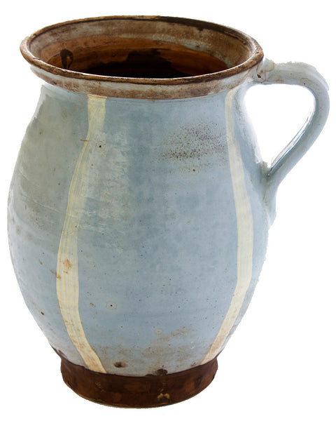 rustic-pastel-blue-striped-terracotta-pot