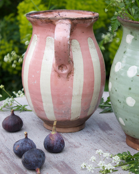 rustic-pink-striped-terracotta-pot