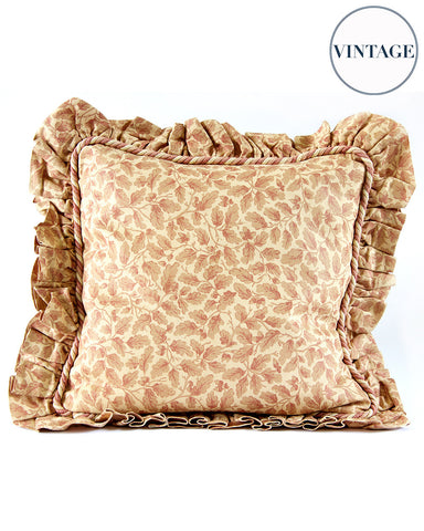 Oak Leaf Print Cushion