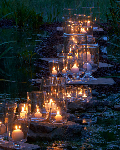 Burlesk Glass Hurricane Lantern